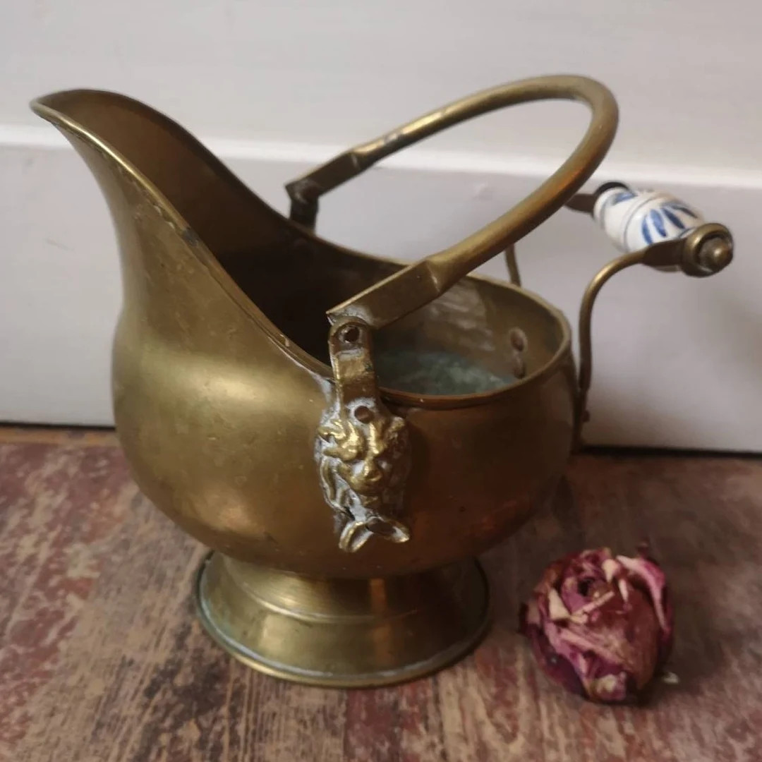 Beautiful Jardiniere brass lion head | Etsy (US)