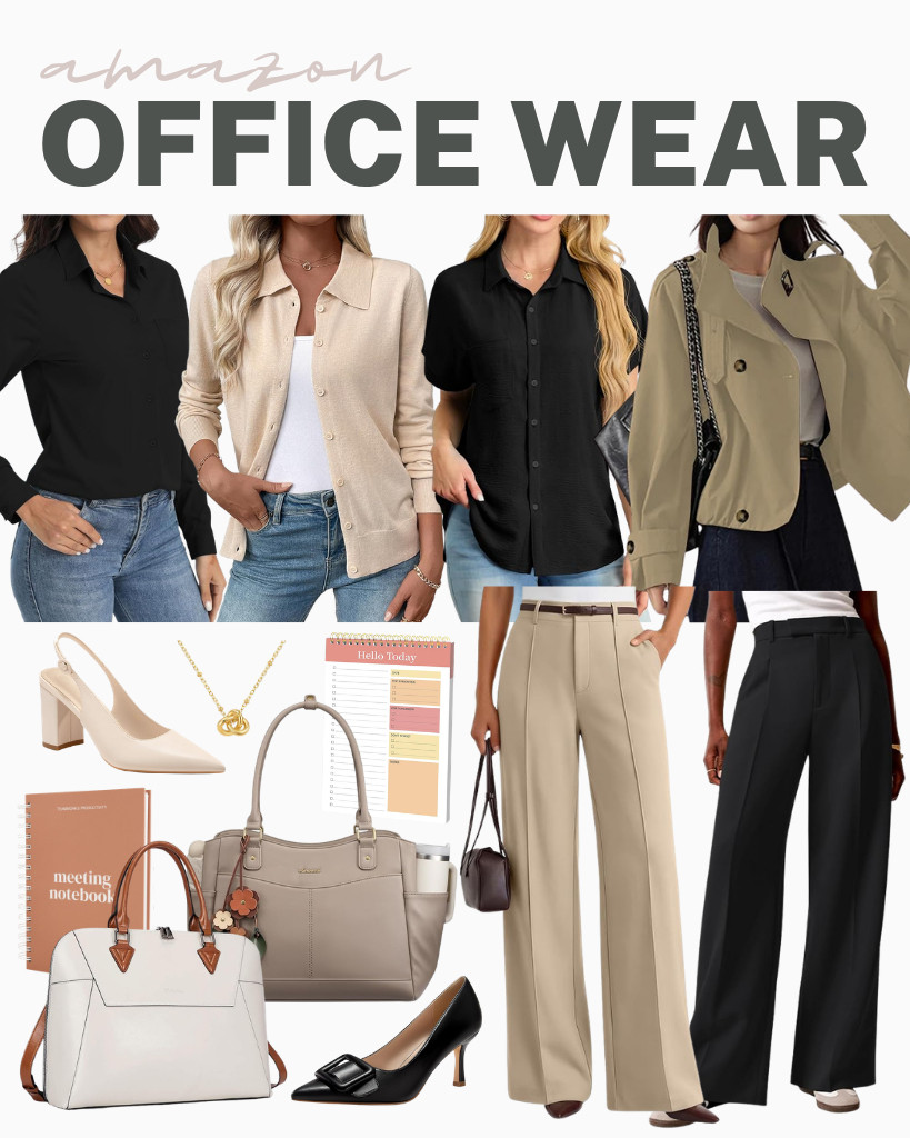 Here for some fresh ideas and amazing finds for the office? Let’s start with these classy button-down tops from COUXILY and Mintreus that are both selling fast lately. You will also love these wide-leg work pants from LILLUSORY and NIMIN. There are great options for laptop bags and accessories here, too! 

 #LTKSeasonal #LTKSaleAlert #LTKTravel