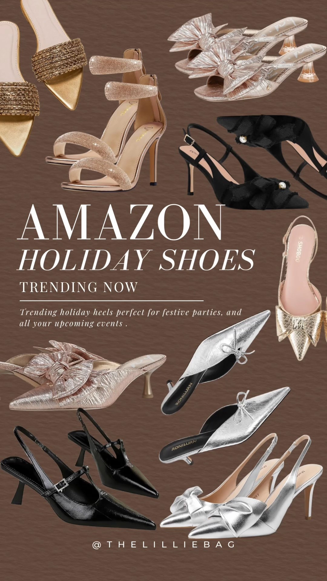 Holiday heels round up! 

Bow heels. Party heels. Christmas party. New Year’s Eve  

#LTKSeasonal #LTKHoliday #LTKFindsUnder100