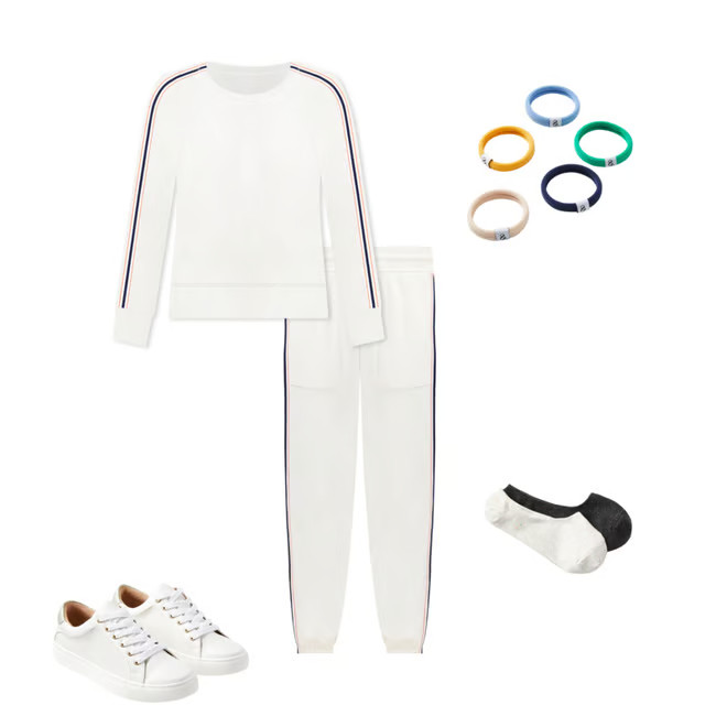 Lou & Grey Side Stripe Cozy Cotton Terry Sweatshirt | LOFT