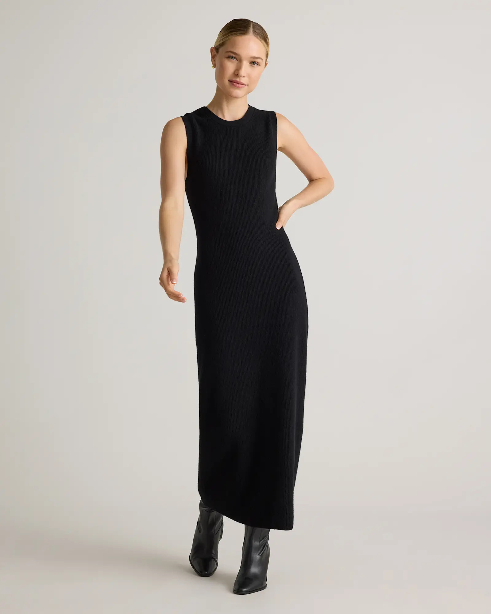 Mongolian Cashmere Sleeveless Midi Sweater Dress | Quince