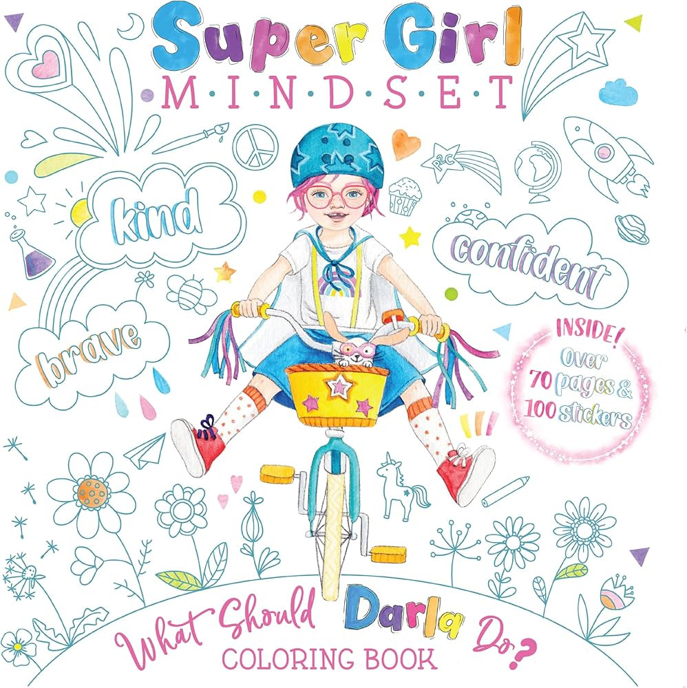 Super Girl Mindset Coloring and Sticker Book: What Should Darla Do? (The Power to Choose) Colorin... | Amazon (US)