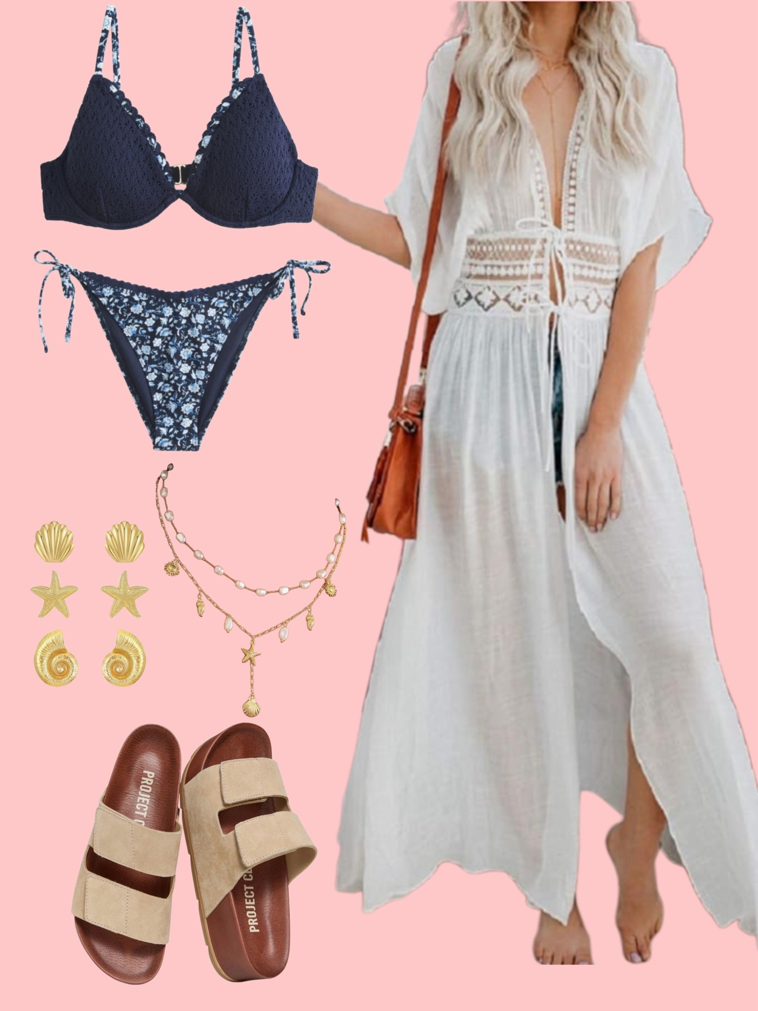 Beachy vibes with crochet/floral bikini! Tropical vacation outfit inspo 

#LTKSeasonal #LTKootd #LTKgrwm
