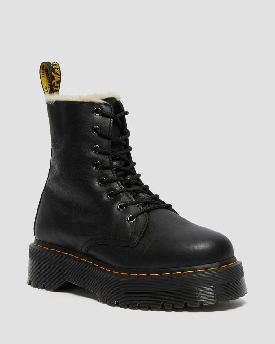 Jadon Boot Leather Faux Fur Lined Platforms | Dr Martens (UK)