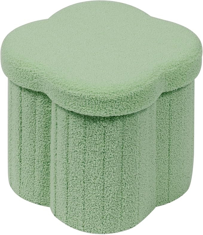 B FSOBEIIALEO Storage Ottoman Cube, Flowers Shaped Ottomans with Storage Foot Stool Footrest for ... | Amazon (US)
