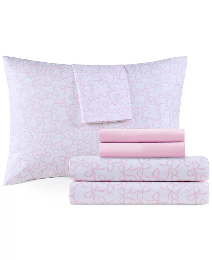 Design Lab Printed Microfiber 4-Pc. Sheet Set, Twin - Macy's | Macy's