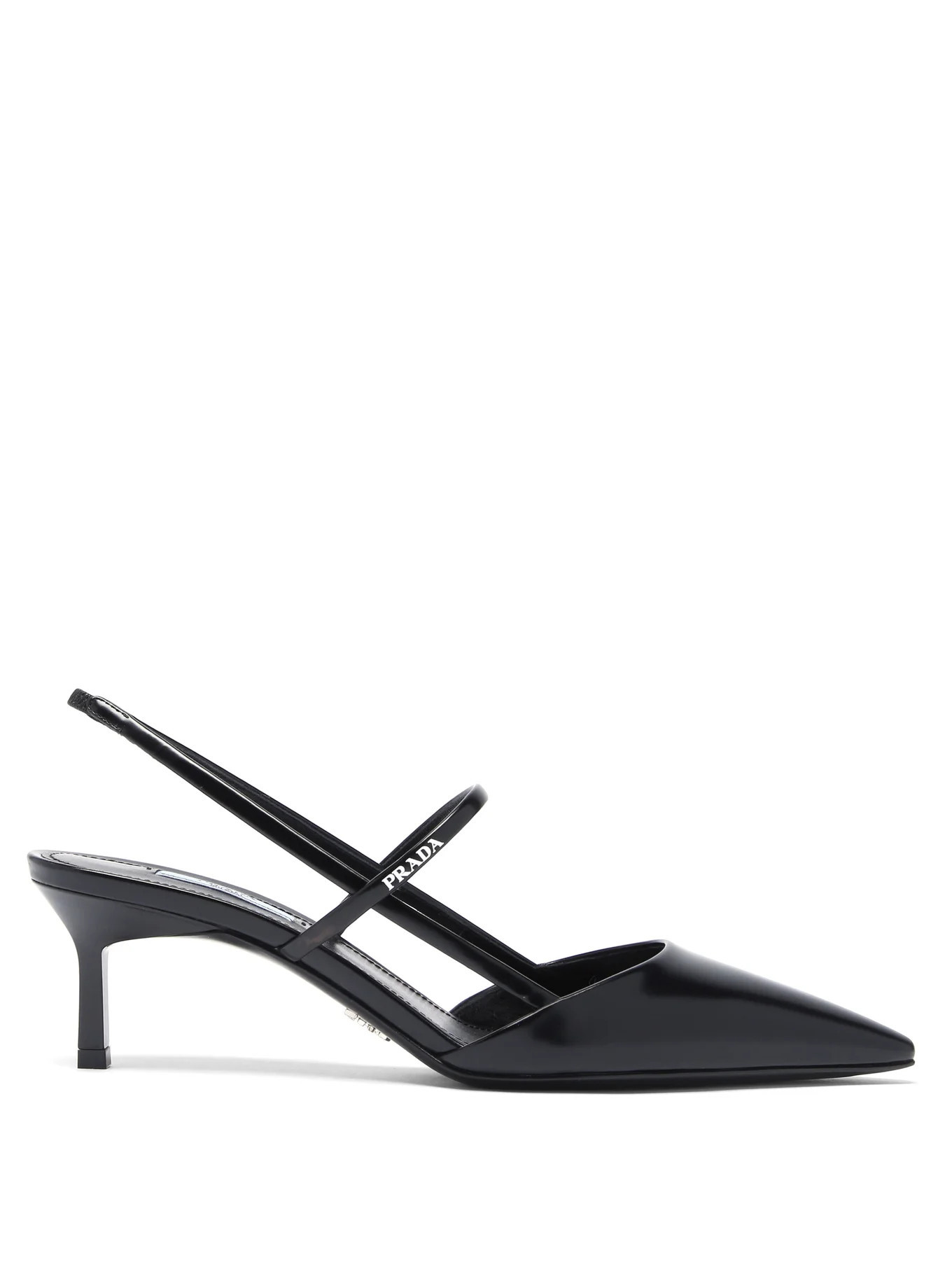 Point-toe spazzolato-leather slingback pumps | Matches (UK)