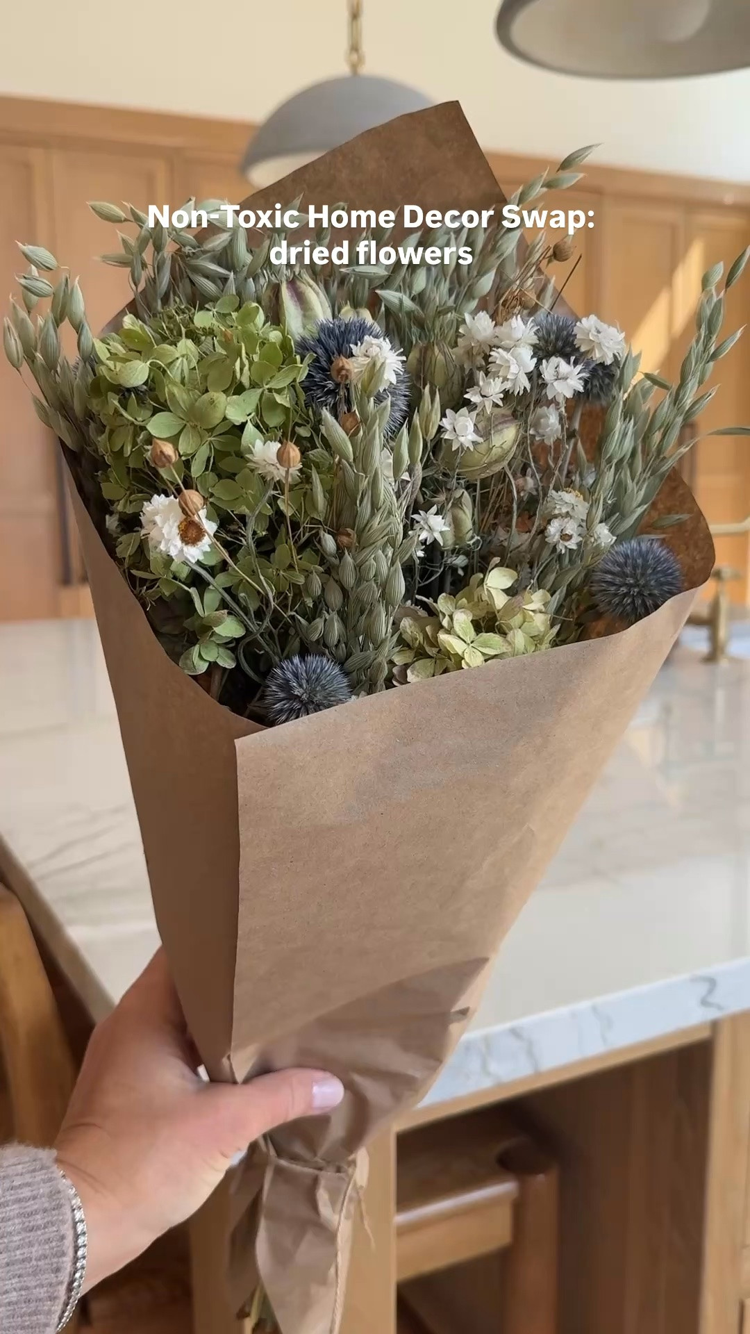 Non-tox home decor swap! Ditching the fake for the forever beautiful🪻🌾
In my latest reel, I’m swapping out artificial stems for gorgeous dried flowers throughout my home — and styling this simple arrangement in a ceramic vase that will last for months (no water, no wilting, just timeless charm and way more cost-effective than buying fresh flowers every week)👏🏻
I’m done with plastic flowers and stems because they’re often made with PVC, phthalates, and other toxic chemicals that can off-gas into your air and shed microplastics over time. Your home should feel like a sanctuary, not a source of hidden toxins. Dried flowers give you all the beauty with none of the worry — sustainable, chemical-free, and naturally stunning.
I’m slowly starting to make better choices in my home when it comes to decorating.
Who else has made the switch to dried florals?
🪻Comment HOME to get the details sent yo your DMs🪻

#LTKHome