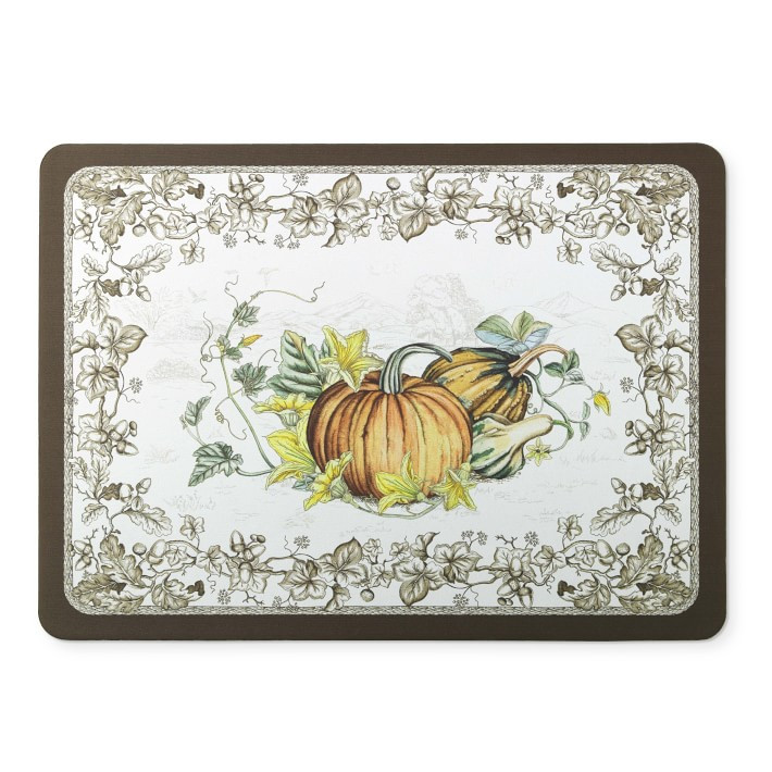 Plymouth Pumpkin Cushioned Kitchen Mat | Williams-Sonoma