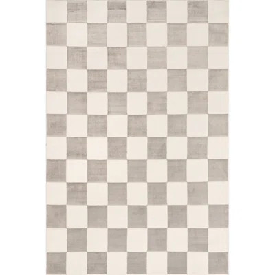 Zhuri Checkered Machine Washable Area Rug | Wayfair North America