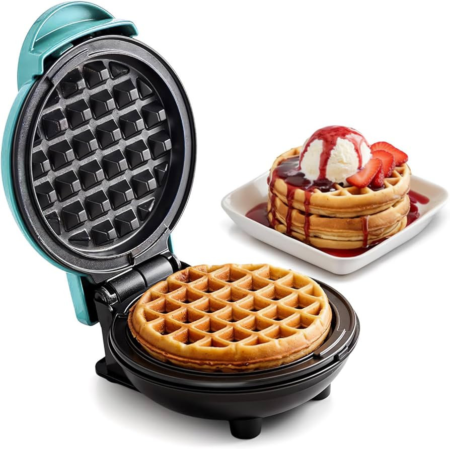 Elite Gourmet EWM015M# Electric Nonstick 4.5-inch Mini Waffle Maker, Belgian Waffles, Compact Des... | Amazon (US)
