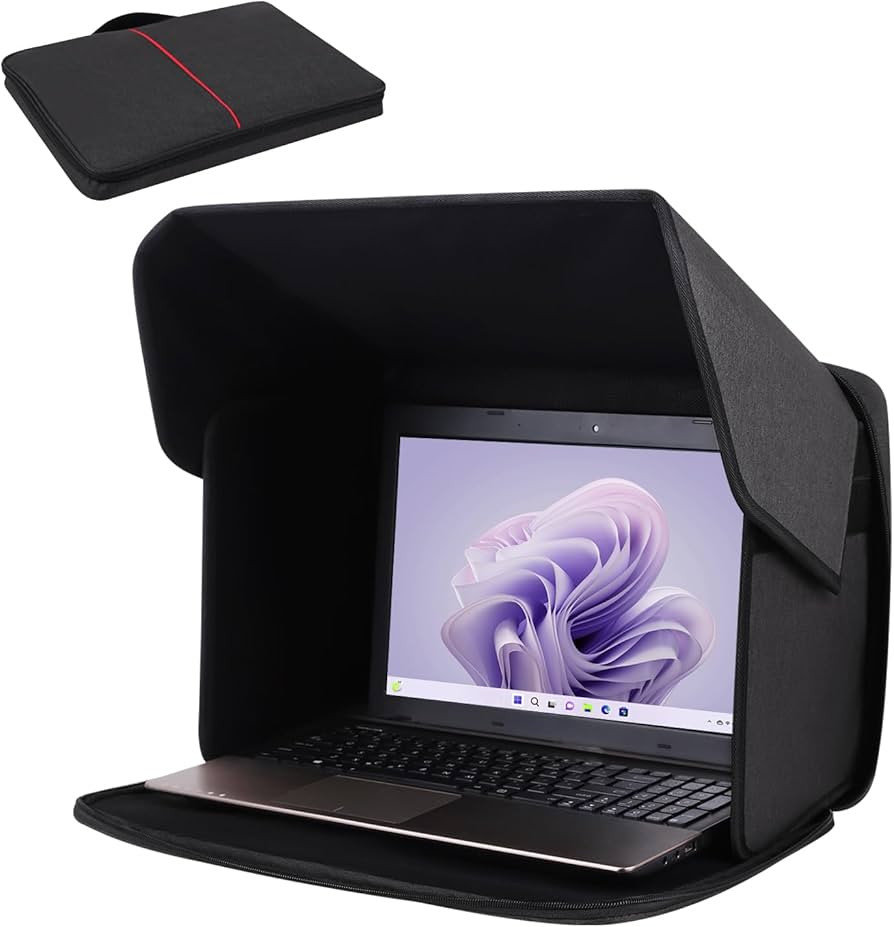 Laptop Sun Shade,Lightweight Laptop Sun Glare Shield Privacy Cover for Working Outside,Computer P... | Amazon (US)