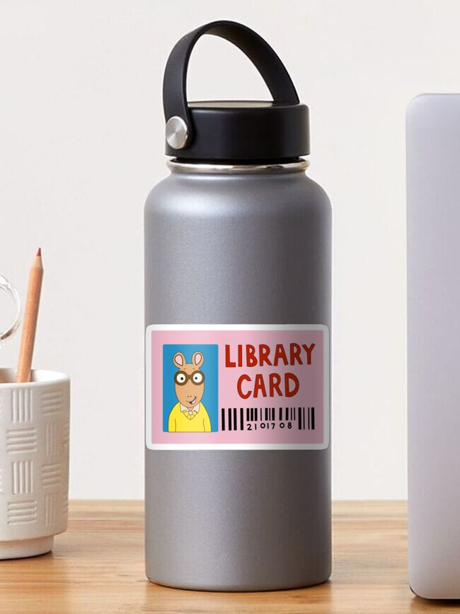 "Arthur Library Card Sticker" Sticker for Sale by aclaggett | Redbubble (US)