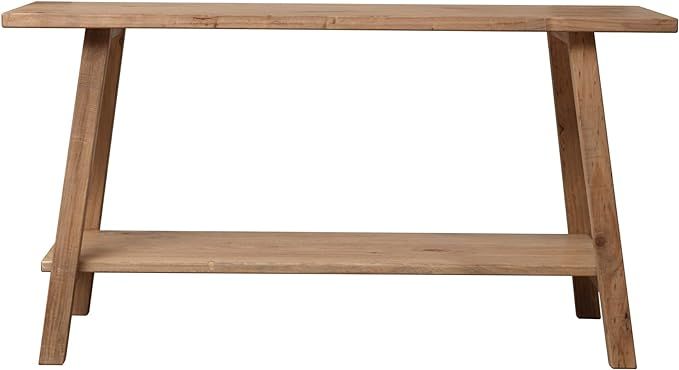 Creative Co-Op Pinewood Console Shelf, Natural Furniture Tables, 60" L x 18" W x 32" H | Amazon (US)