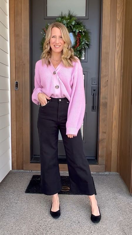 This Pink sweater from H&M is perfect paired with these high waist straight leg pants! Add from
Pointed toe flats or converse sneakers. #pinksweater #h&m #highwaisted #workwear

#LTKworkwear #LTKSale #LTKstyletip