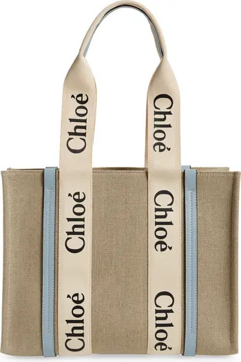 Medium Woody Linen Tote | Nordstrom