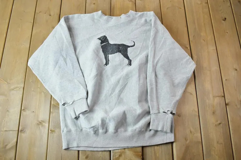 Vintage 1990s The Black Dog Marthas Vineyard Pro Weave Crewneck Sweatshirt / 90s Crewneck / Souve... | Etsy (Global)