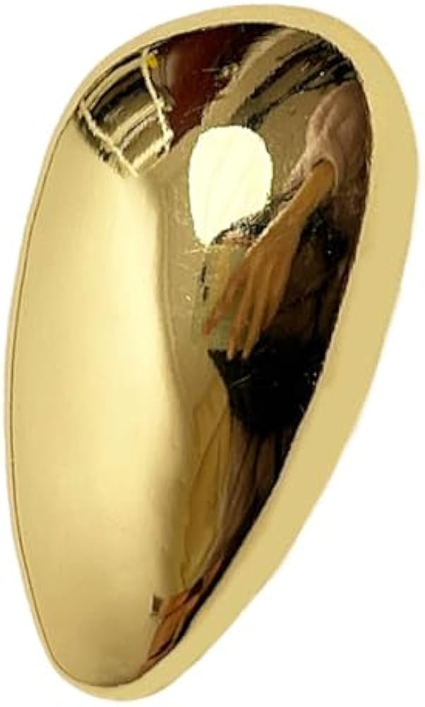 Chunky Teardrop Brooch for Women Men Gold/Silver Plated Minimaliast Polished Geometric Waterdrop ... | Amazon (US)