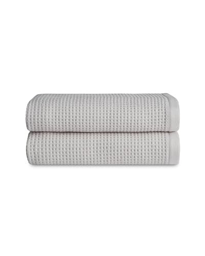 Cozy Earth Waffle Hand Towels - 60% Cotton 40% Viscose from Bamboo Hand Towels 20 x 30 Inches - Soft & Absorbent Terry, Reversible Mini Textured Waffle & Weave Pattern - 2 Pack | Amazon (US)
