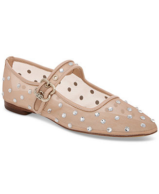 Sam Edelman Women's Michaela Shine Mary Jane Flats - Macy's | Macy's
