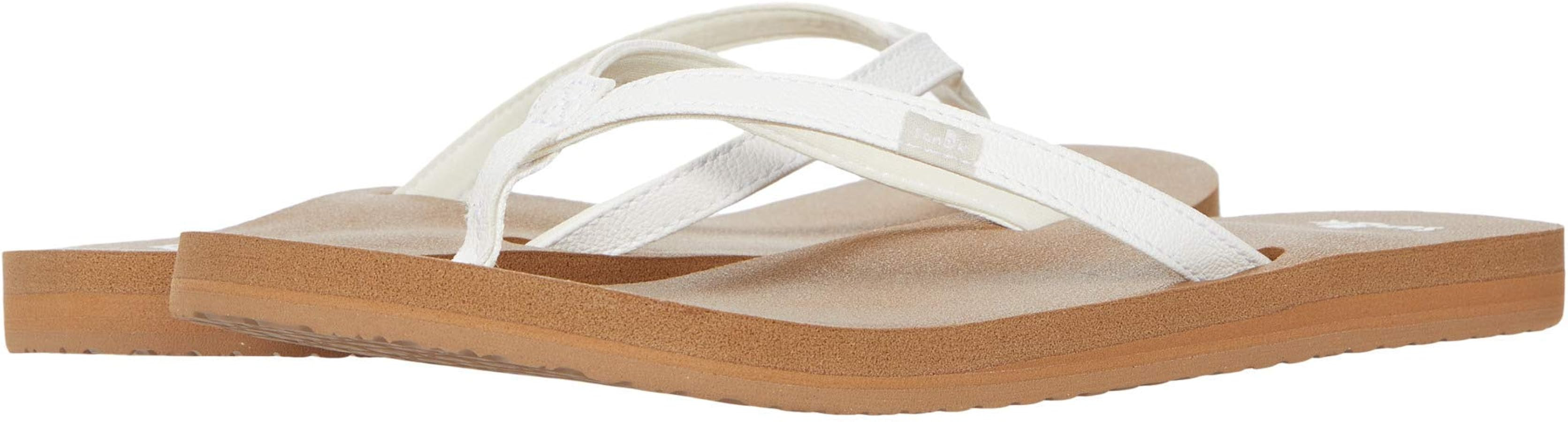 Sanuk Yoga Joy | Flip Flops for Women | Yoga Sandals For Women | Women's Beach Sandals | Memory F... | Amazon (US)