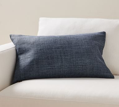 Belgian Linen Lumbar Pillow Cover | Pottery Barn (US)