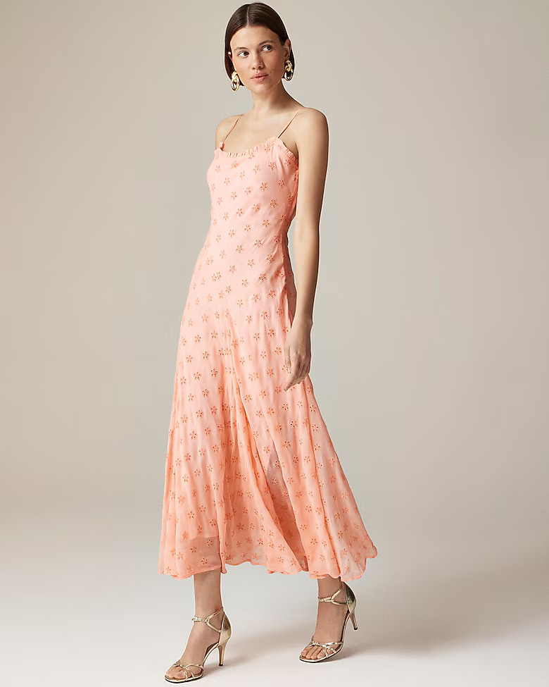 Collection eyelet maxi slip dress | J. Crew US