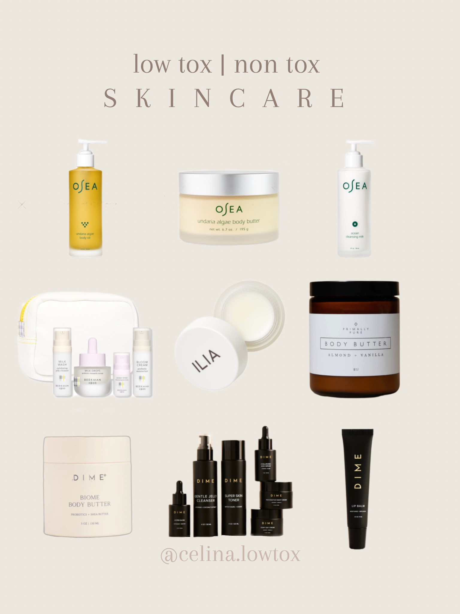 use “CELINA” at Dime + “CELINA10” at Osea (: Valentine’s Day gift guide! #valentinesday #vdaygiftguide #nontoxic #skincare #lowtox 

#LTKMostLoved #LTKGiftGuide #LTKbeauty