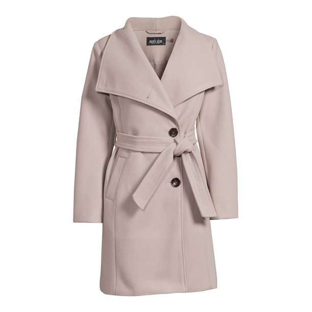 Mark Alan Women's Belted Wrap Coat - Walmart.com | Walmart (US)