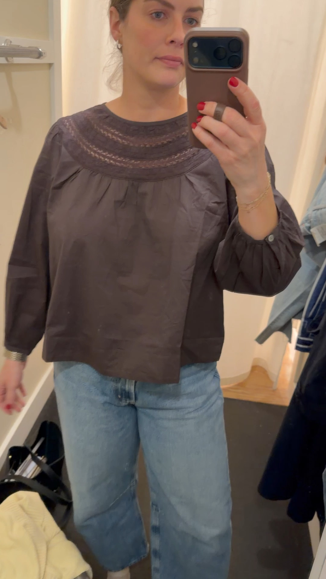 On the hunt for blouses. Grabbed this one from Madewell in my true to size, L
Comes in white too

#LTKxMadewell #LTKSeasonal #LTKSaleAlert