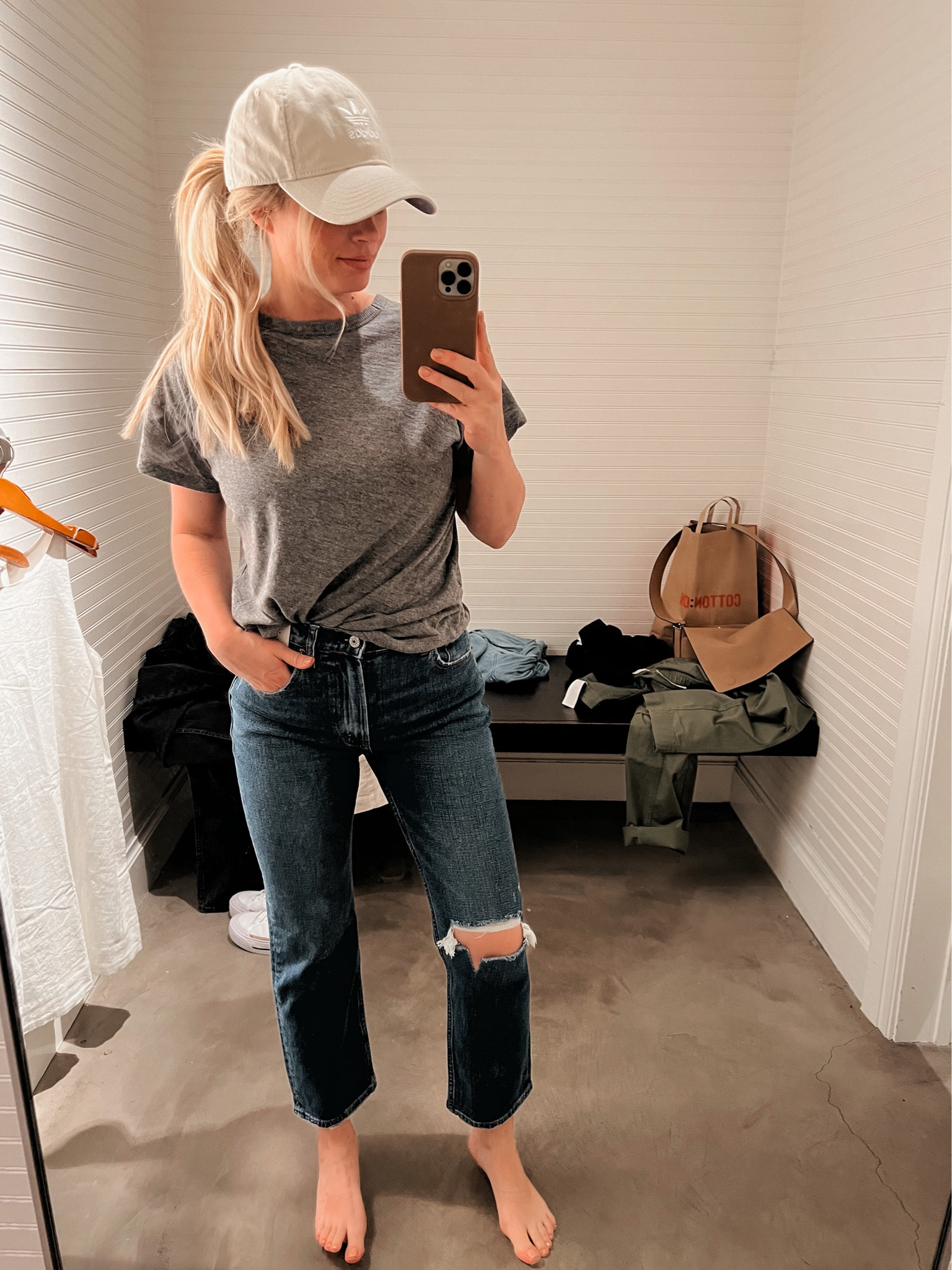 These jeans are perfect for summer! Love the dripped style! I’m 5’3” 120 lbs. and wearing 25 short 

#LTKsalealert #LTKunder100 #LTKSeasonal