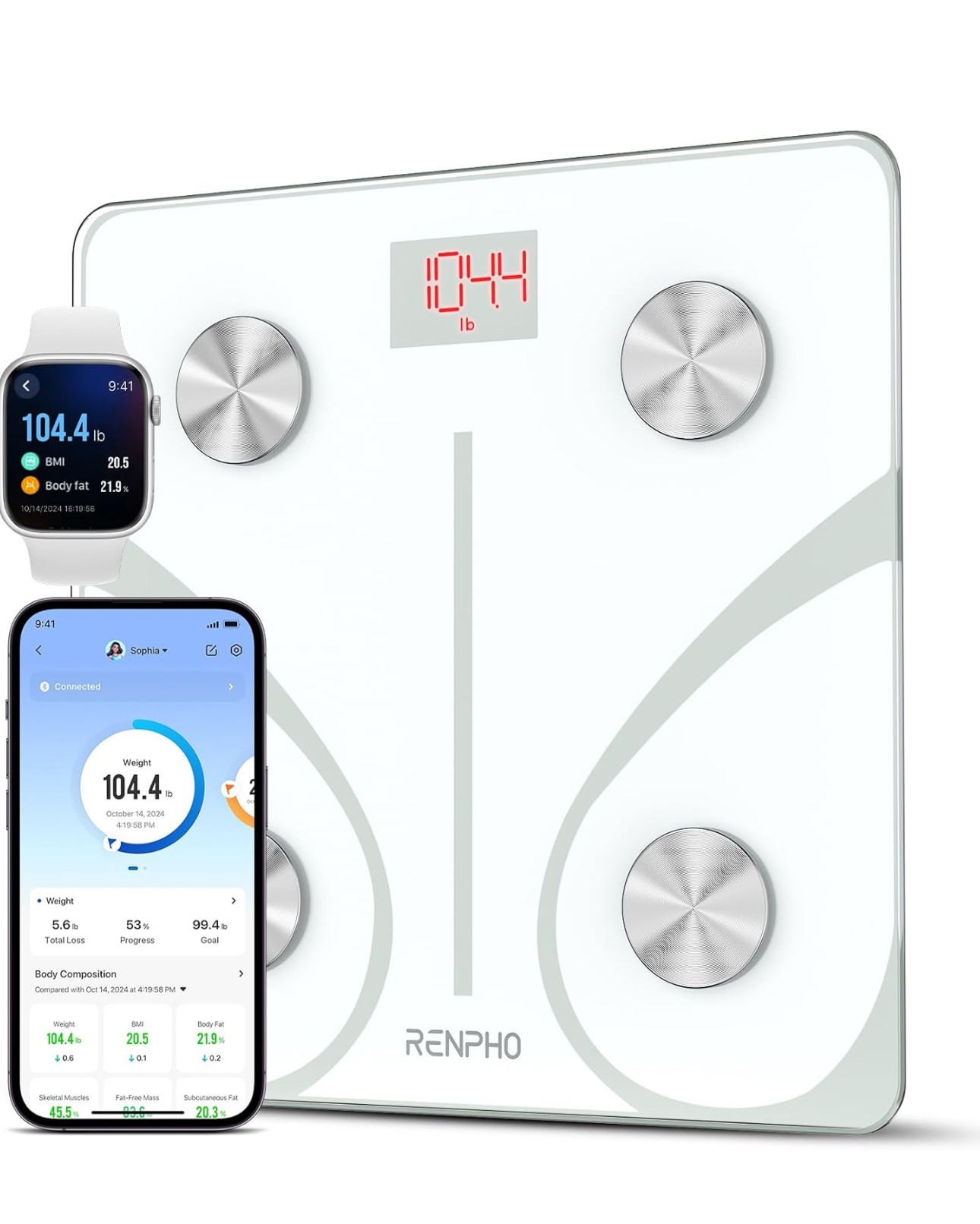 $25...on sale now! This is my favorite scale & it measures everything! We’ve had this for a couple years now and Derick and I love the way we can each track our progress in so many areas! 

#LTKFindsUnder50 #LTKFamily #LTKSaleAlert