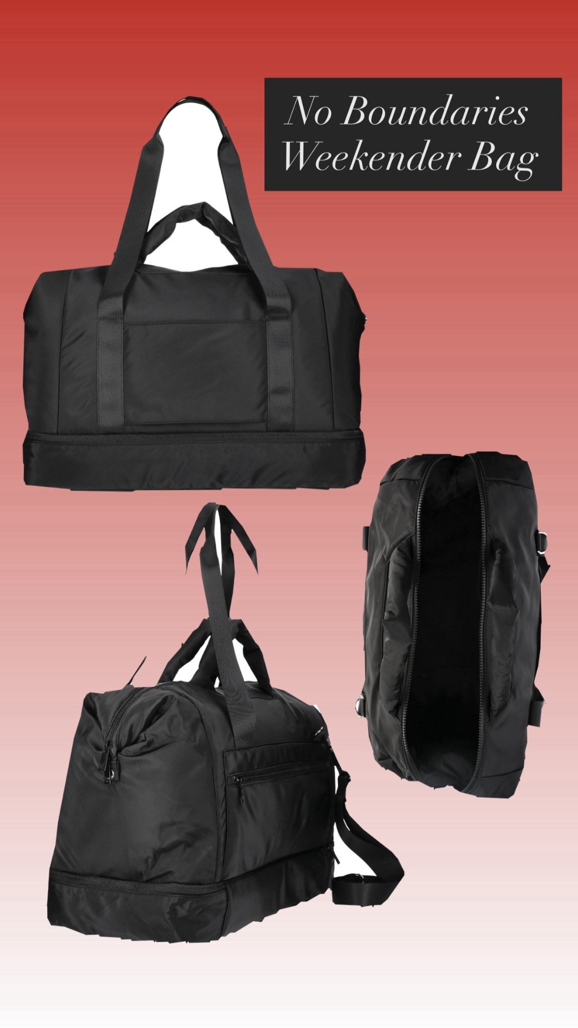 The No Boundaries Women's Weekender Bag is the perfect accessory you need!!  It’s roomy, has multiple pockets and compartments, and will fit everything you need to travel with. 🚙✈️🛳️

#LTKTravel #LTKStyleTip #LTKFindsUnder50