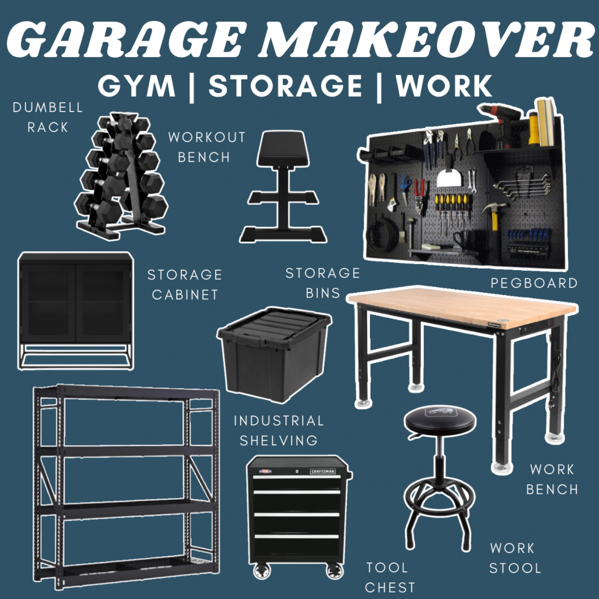 Everything I’m going to use in my garage makeover! So excited to get this done and have an amazing space to use in my house! 😊❤️ #garagegym #homegym #gymmakeover #garagemakeover #garagestorage #storagebins #workoutroom 

#LTKhome #LTKmens #LTKstyletip