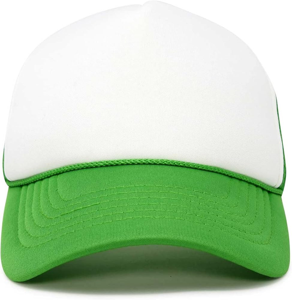 DALIX Two Tone Trucker Hat Summer Mesh Cap with Adjustable Snapback Strap | Amazon (US)