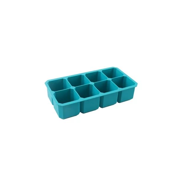 Mainstays Silicone Big Ice Cube Tray, Silicone, Teal | Walmart (US)