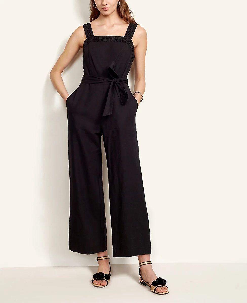 Stitched Belted Jumpsuit | Ann Taylor (US)