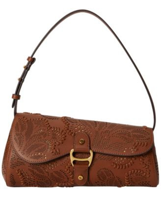 Lauren Ralph Lauren Tooled Tasha East-West Small Shoulder Handbag - Lauren Tan | Macy's