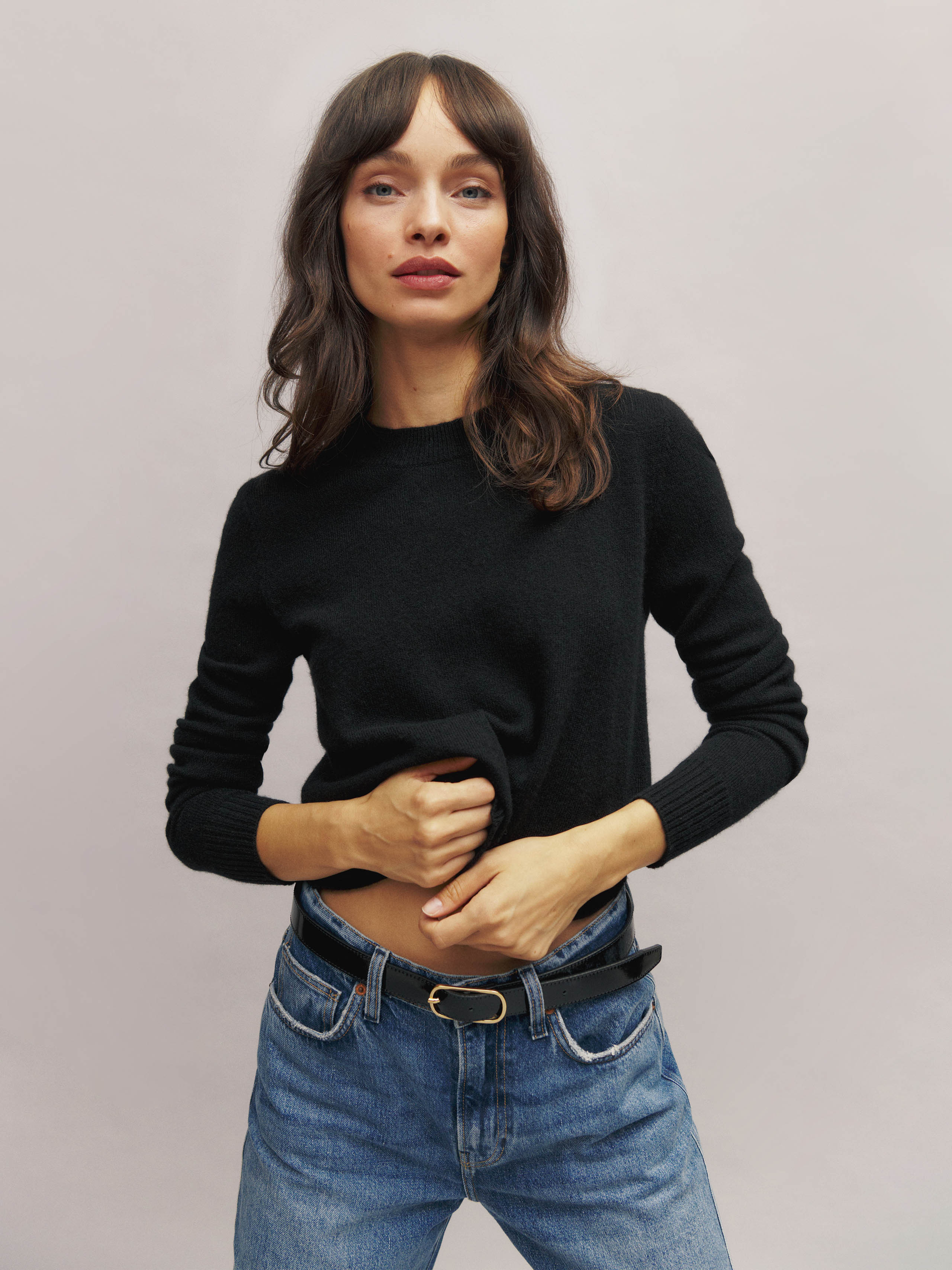 Dana Cashmere Crew Sweater | Reformation (Global)