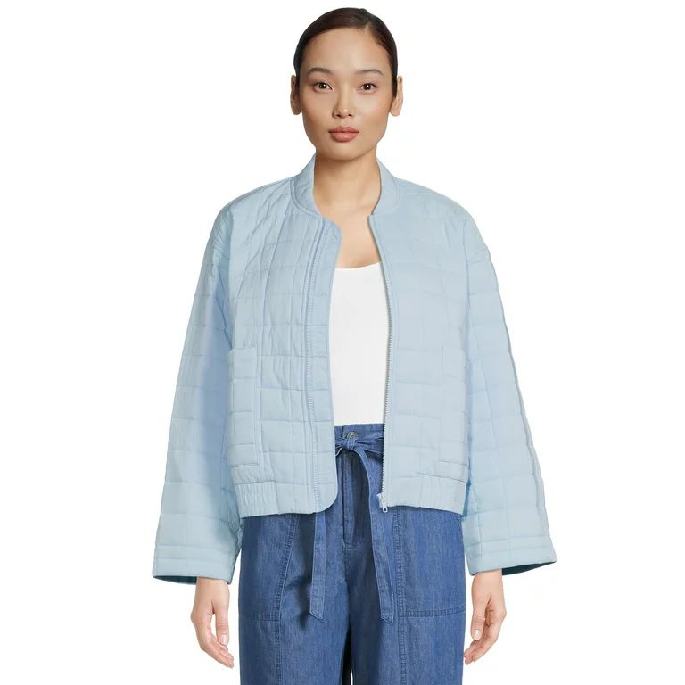 The Get Women’s Cropped Bomber Jacket | Walmart (US)