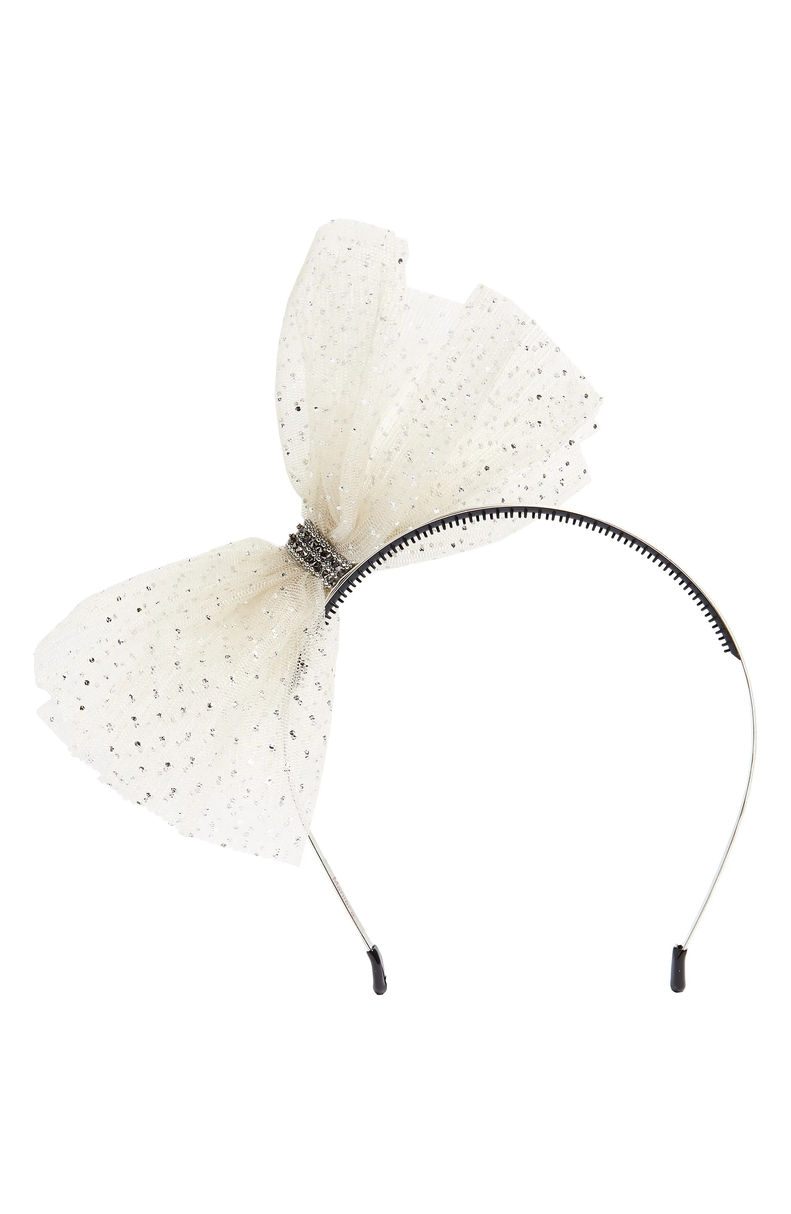 Manière Sparkle Spot Tulle Headband | Nordstrom