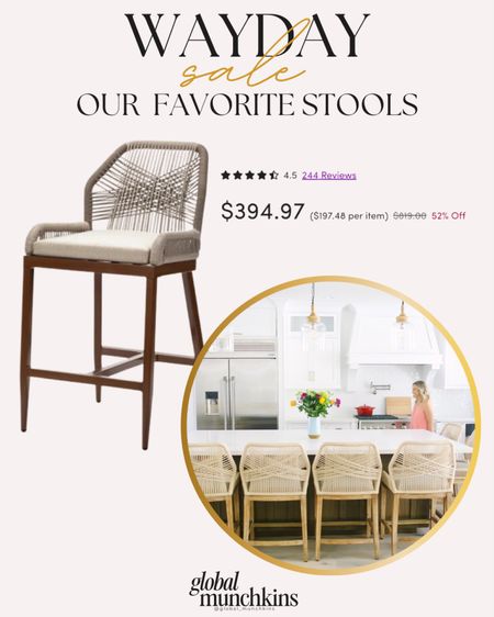 Last day of wayday! Grab our favorite barstools at this amazing price! Two for only $394.97! 

#LTKsalealert #LTKhome #LTKfamily