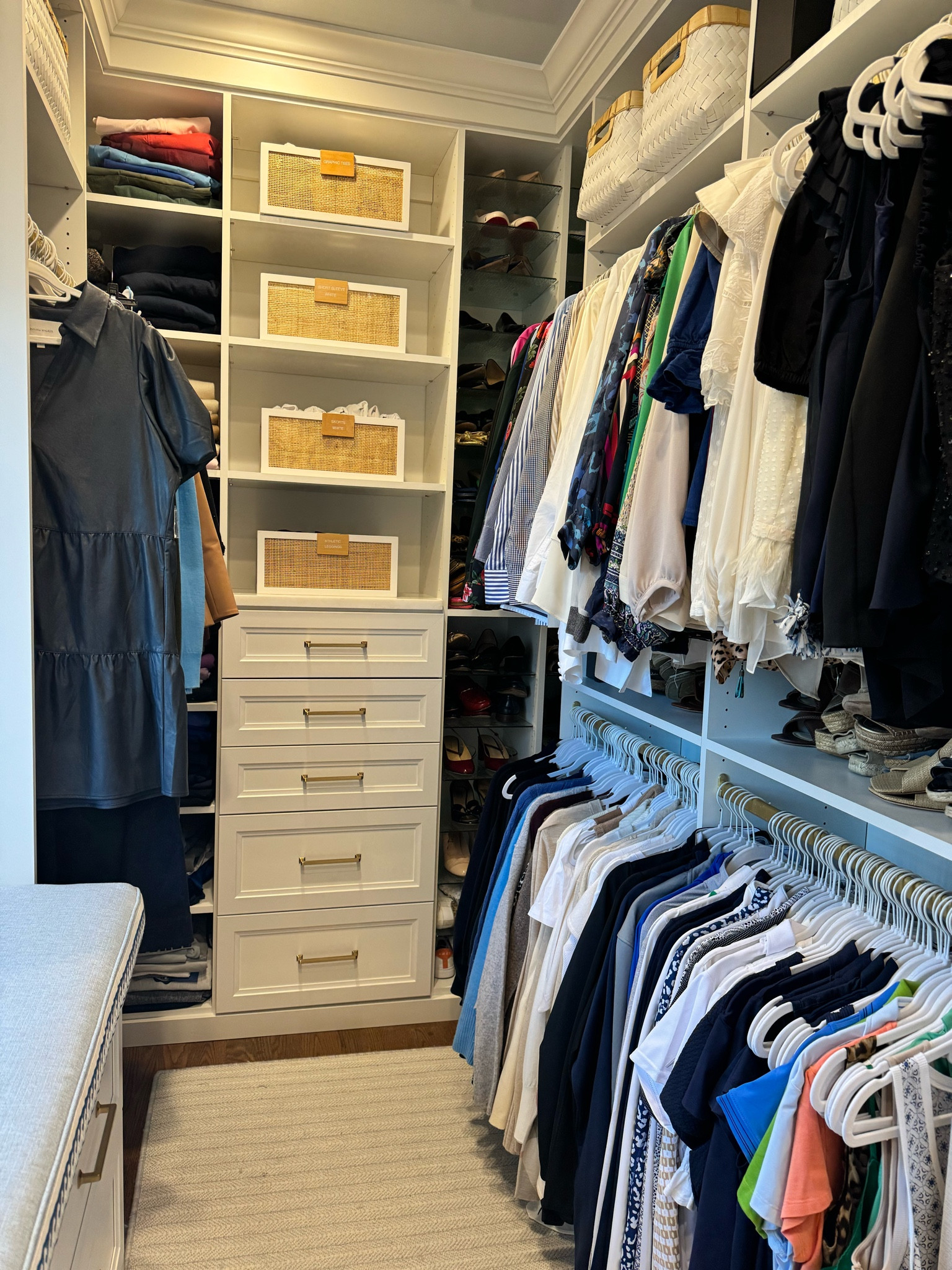 Beautiful woven closet baskets & bin clips🤍 + the velvet hangers we use always. 

#LTKHome #LTKCyberWeek #LTKOver40