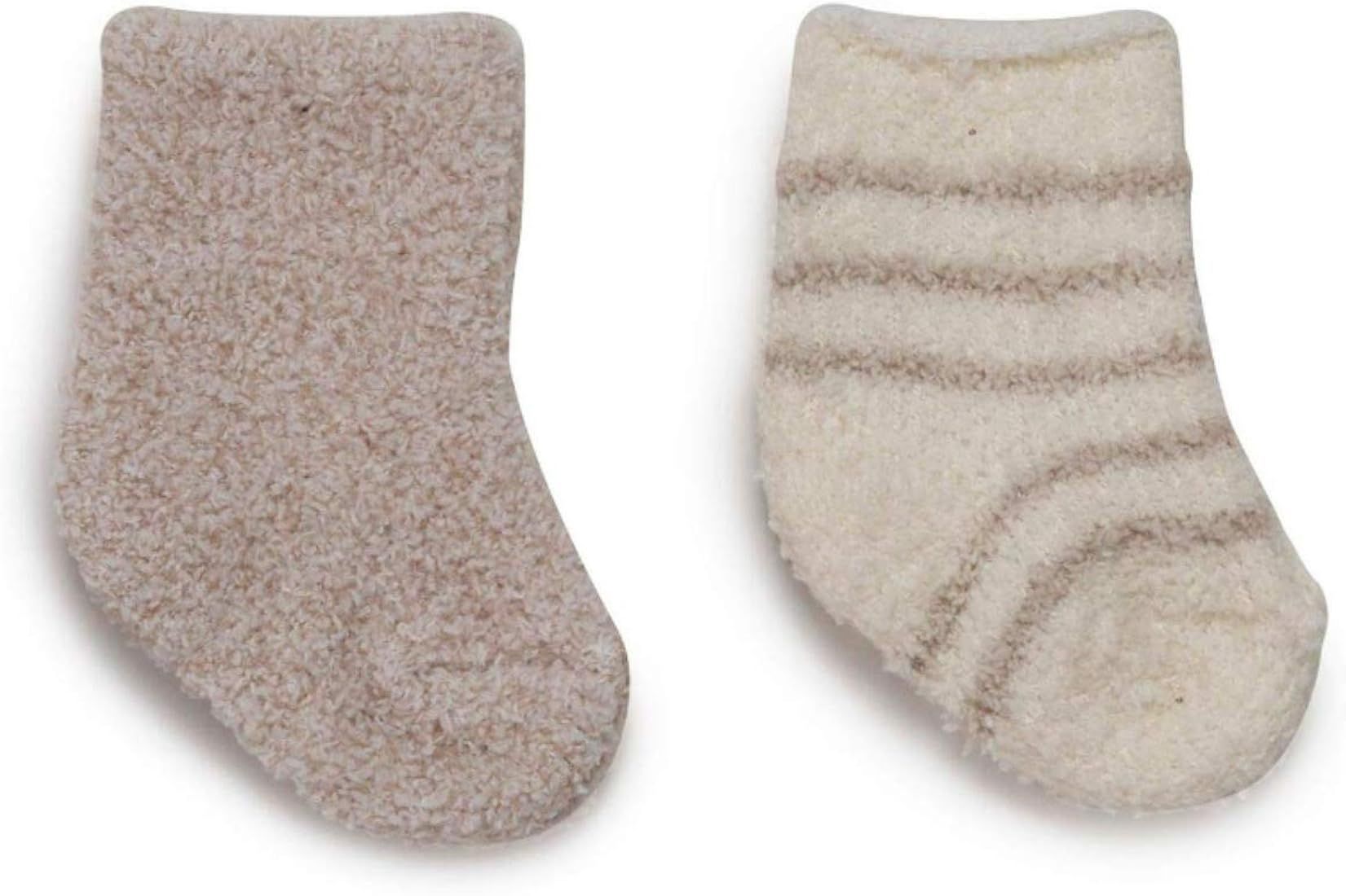 Barefoot Dreams CozyChic2 Pair Infant Sock Set, Baby Foot Warmers | Amazon (US)