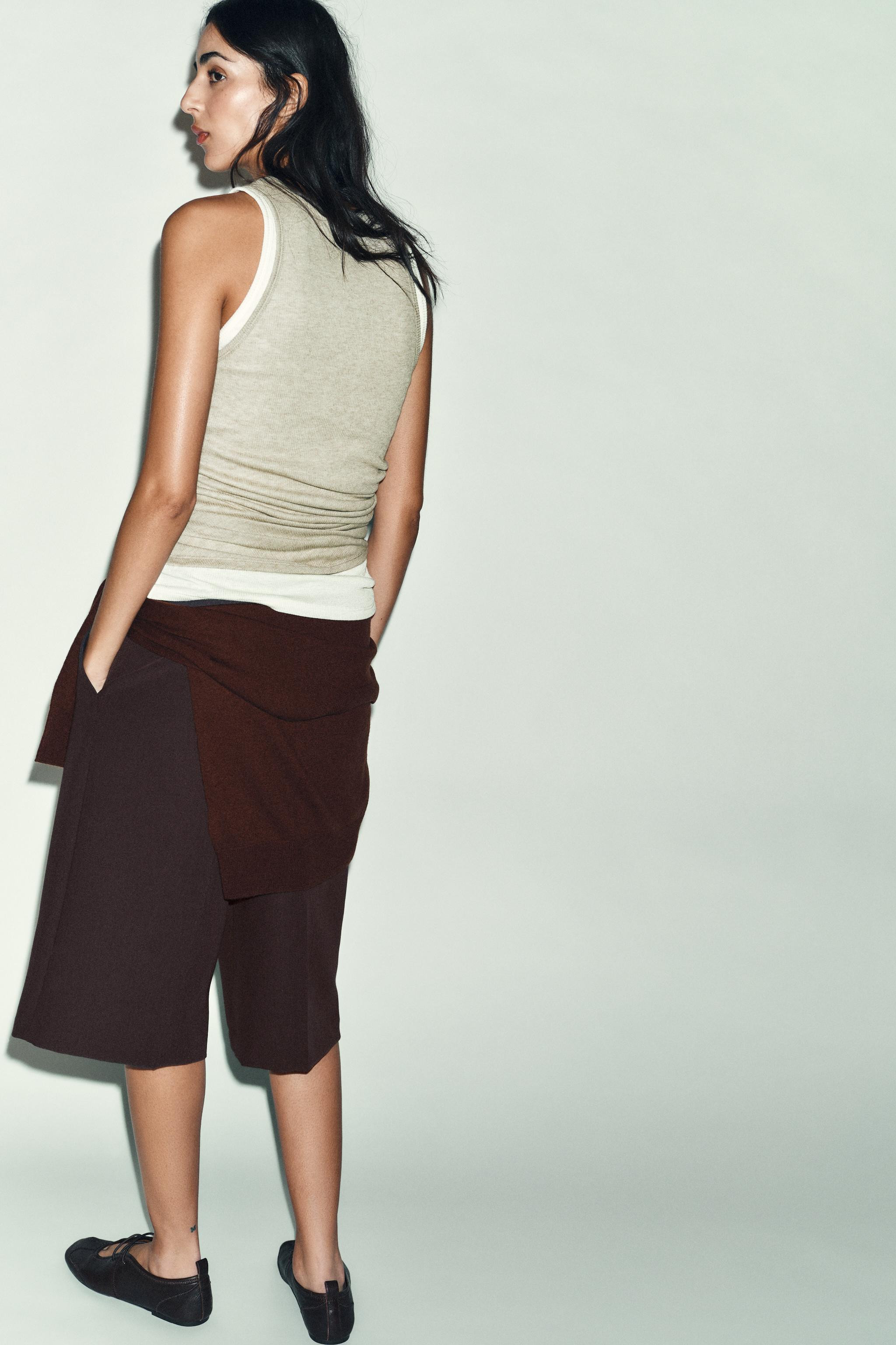 DOUBLE RUSTIC TOP | Zara UK