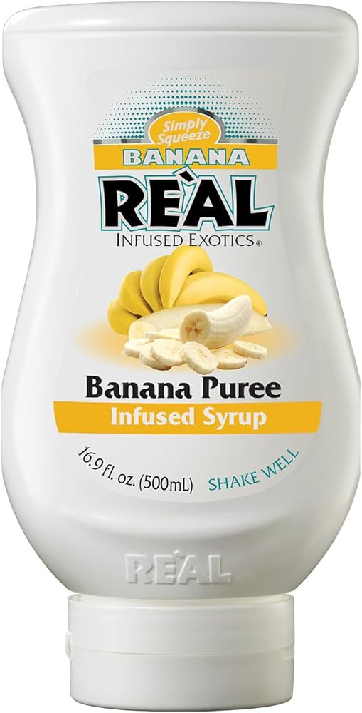 BANANA REÀL, Banana Puree Infused Syrup, 16.9 FL OZ Squeezable Bottle (Pack of 1) | Amazon (US)
