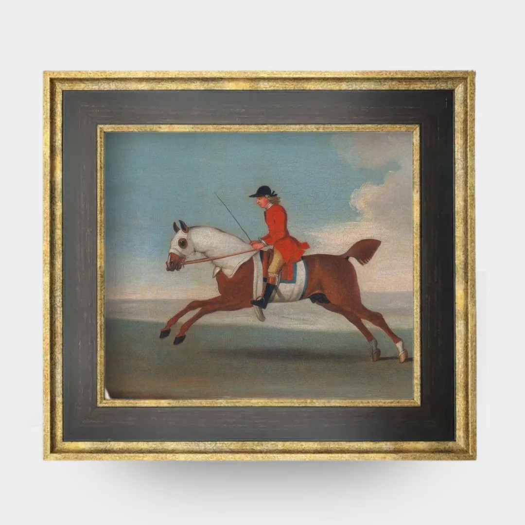 The Paddock No. 02 - 10x10 Antique Inspired Framed English Racehorse Equestrian Portrait - Etsy | Etsy (US)