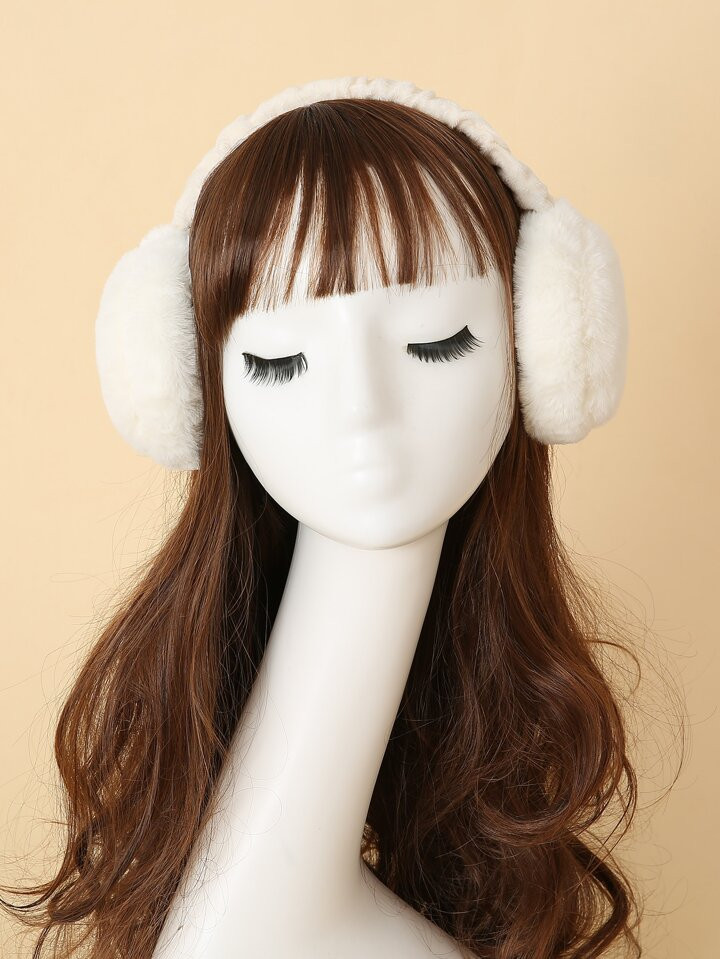 1pc Solid Fuzzy Earmuffs | SHEIN