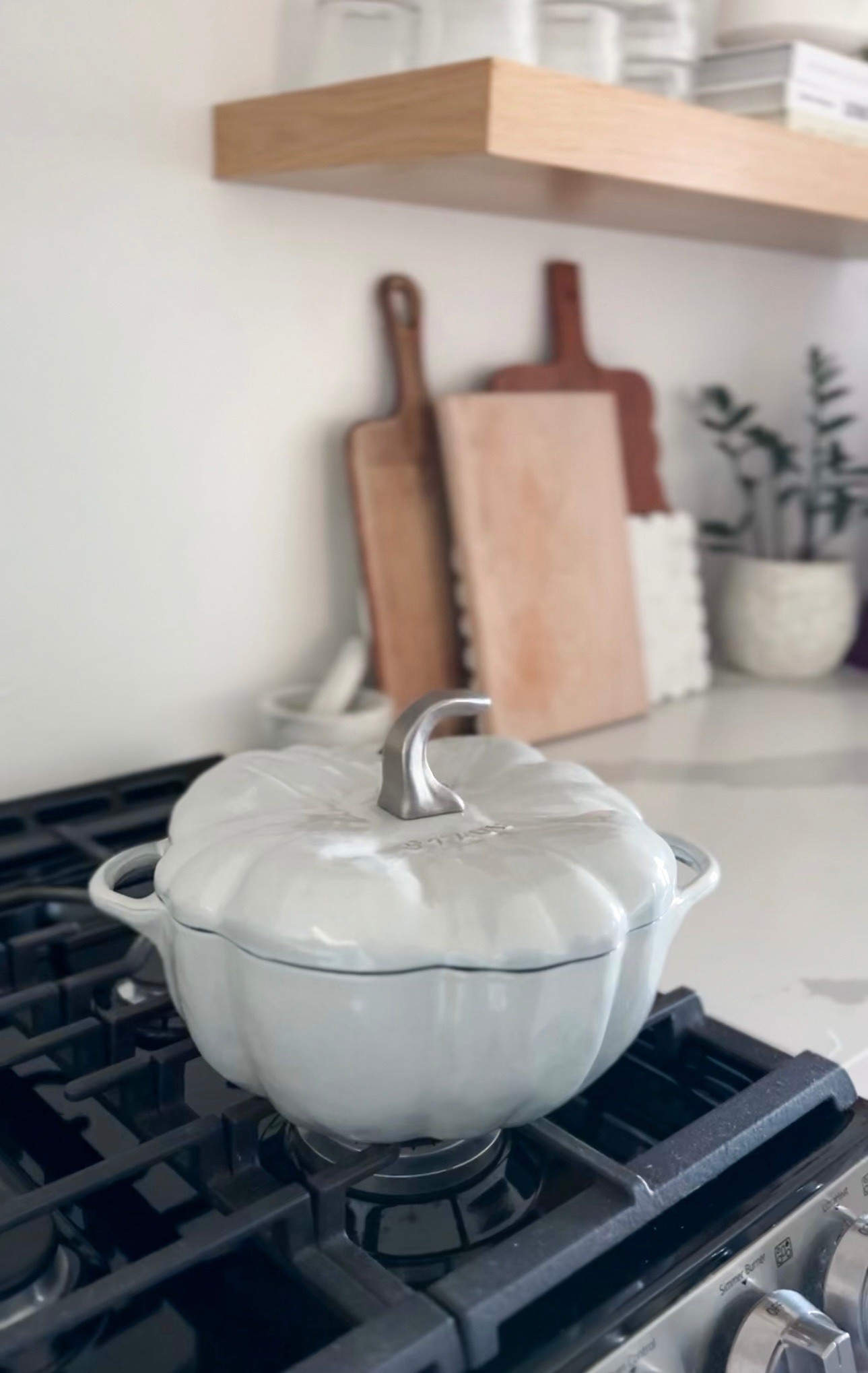 Staub pumpkin Dutch oven 🤍

#LTKfoodie #LTKHome #LTKSaleAlert