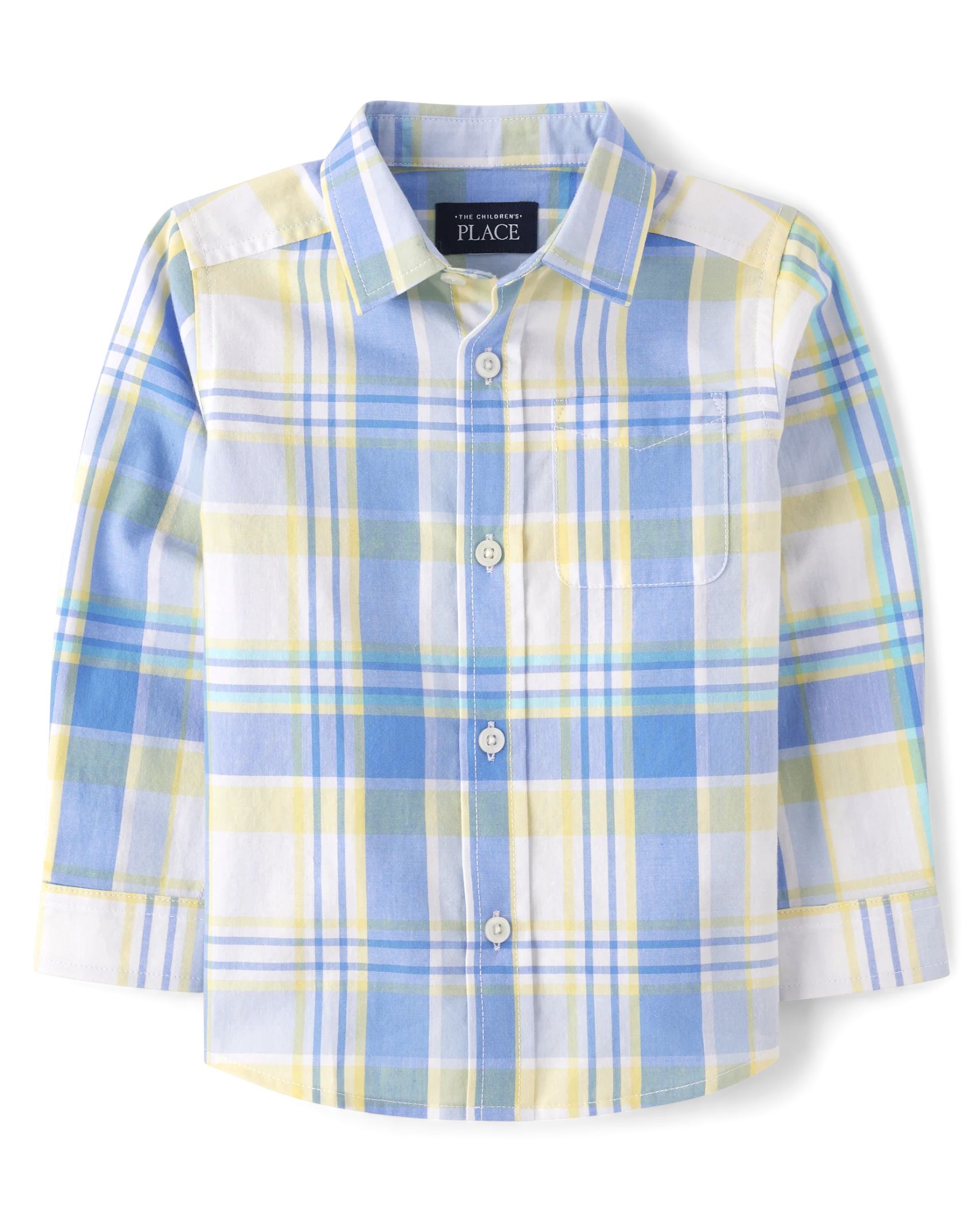 Baby And Toddler Boys Dad And Me Long Sleeve Gingham Poplin Button Up Shirt | The Children's Plac... | The Children's Place